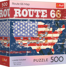 Red Route 66 Map Travel