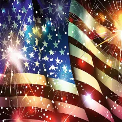 Trefl Red American Flag Patriotic