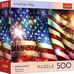 Trefl Red American Flag Patriotic