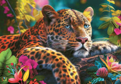 Reclining Leopard Big Cats