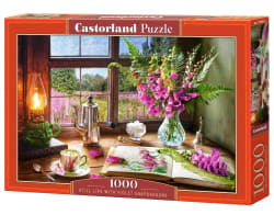 Still Life with Violet Snapdragons Flower & Garden