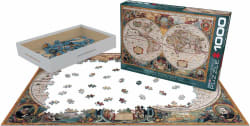 Antique World Map Maps & Geography