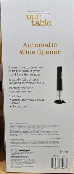 Automatic Wine Bottle Opener