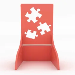 The Puzzle Box Stand Red