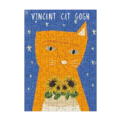 Vincent Cat Gogh - 99 Mini Puzzle Famous People