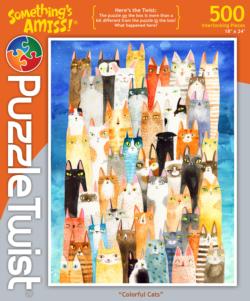 Colorful Cats - Something's Amiss! Cats Jigsaw Puzzle