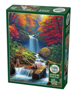 Mystic Falls in Autumn Forest Animal