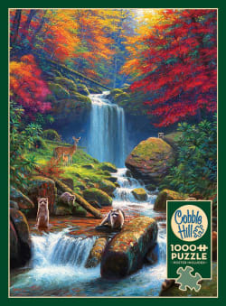Mystic Falls in Autumn Forest Animal