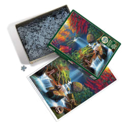 Mystic Falls in Autumn Forest Animal