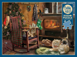 Kittens by the Stove Cats