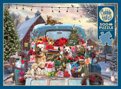 Country Truck in Winter Christmas