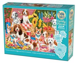 Picnic Party (Family) Dogs Jigsaw Puzzle