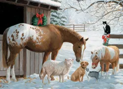 Winter Barnyard Farm Animal