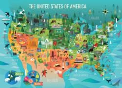 The United States of America Maps & Geography Jigsaw Puzzle