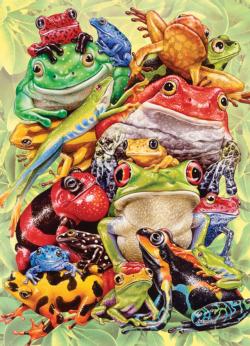 Frog Pile Reptile & Amphibian Jigsaw Puzzle