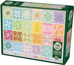 Star Quilt Seasons Pattern & Geometric Jigsaw Puzzle