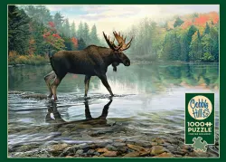 Moose Crossing Forest Animal