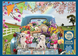 Country Truck in Spring Dogs
