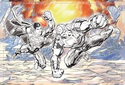 Scratch OFF Puzzle : DC Comics Superman & Mongul Superheroes