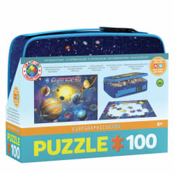 Solar System Puzzle in a Lunch Box Space