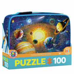 Solar System Puzzle in a Lunch Box Space