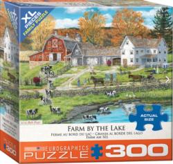 Farm by the Lake Farm Jigsaw Puzzle