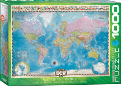 Map of the World with Flags Educational