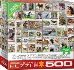 North American Wildlife Vintage Stamps Nostalgic & Retro