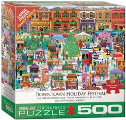 Downtown Holiday Festival Christmas Jigsaw Puzzle