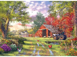 Evening at the Barnyard Farm