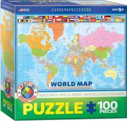 World Map Educational Jigsaw Puzzle