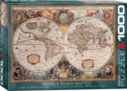 Antique World Map Maps & Geography