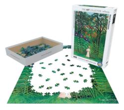Woman in an Exotic Forest Fine Art Jigsaw Puzzle