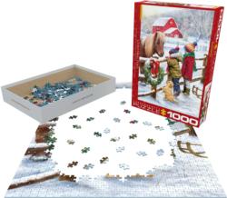 Christmas Pony Christmas Jigsaw Puzzle