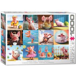Funny Pigs Farm Animal Jigsaw Puzzle