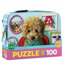 Dinner Time by Heffernan Puzzle in a Lunch Box Dogs