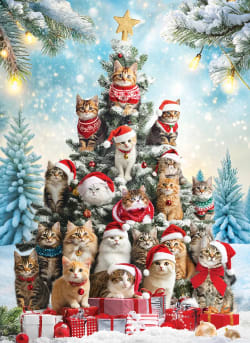Christmas Tree Cats Cats