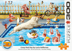 Crazy Pool Day 3D Lenticular Animals