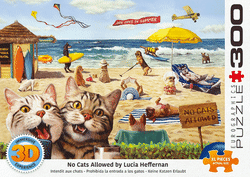 No Cats Allowed 3D Lenticular Cats