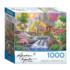 Songbirds At Summertime Mill Landscape Jigsaw Puzzle