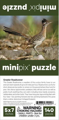 Greater Roadrunner MiniPix&reg; Puzzle Birds