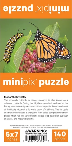 Monarch Butterfly MiniPix&reg; Puzzle Butterflies and Insects