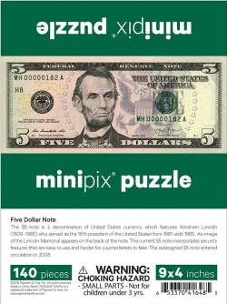 $5 Banknote MiniPix&reg; Puzzle United States