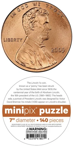 Lincoln Penny MiniPix&reg; Puzzle United States
