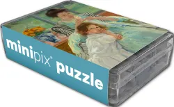 Young Mother Sewing MiniPix&reg; Puzzle Fine Art