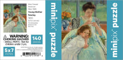 Young Mother Sewing MiniPix&reg; Puzzle Fine Art