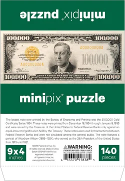 $100,000 Banknote MiniPix&reg; Puzzle - Scratch and Dent United States