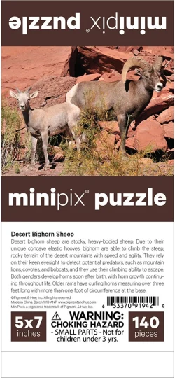 Desert Bighorn Sheep MiniPix&reg; Puzzle Animals