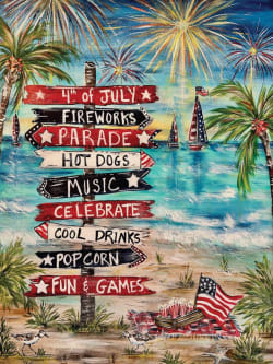 Stars Stripes and Summer Nights Beach & Ocean