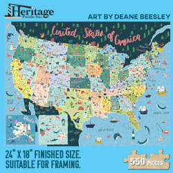 United States Map Puzzle Maps & Geography